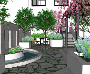 New Chinese Style Courtyard/landscape-ID:216112943