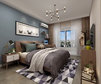 Nordic Style Bedroom-ID:627903355