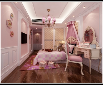 Simple European Style Girl's Room Daughter's Room-ID:916903153