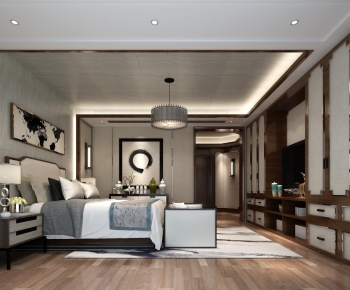 New Chinese Style Bedroom-ID:231976871