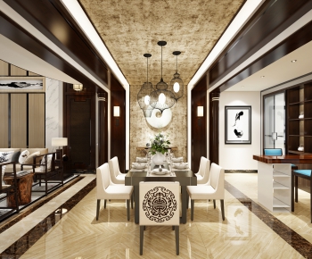 New Chinese Style Dining Room-ID:330936485