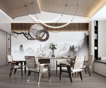 New Chinese Style Dining Room-ID:769805135