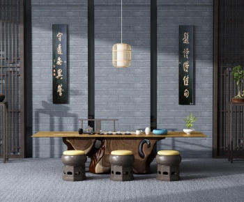 New Chinese Style Tea Tables And Chairs-ID:835798793