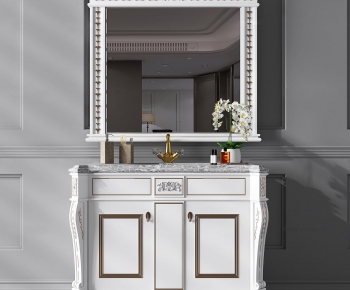 European Style Bathroom Cabinet-ID:433603467