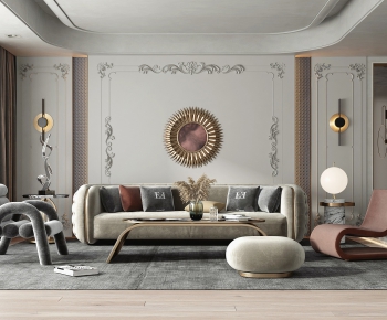 Modern A Living Room-ID:625121595