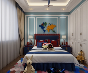 Simple European Style Boy's Room And Son's Room-ID:118632768