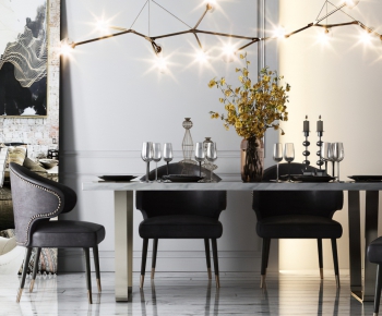 Modern Dining Table And Chairs-ID:314542234