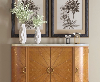 American Style Side Cabinet/Entrance Cabinet-ID:718818151