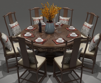 New Chinese Style Dining Table And Chairs-ID:231610598