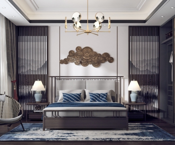 New Chinese Style Bedroom-ID:475613566