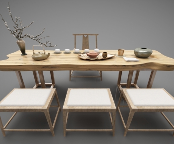 New Chinese Style Tea Tables And Chairs-ID:522471189
