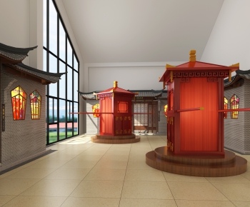 New Chinese Style Exhibition Hall-ID:971715783