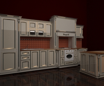 European Style Kitchen Cabinet-ID:340494371