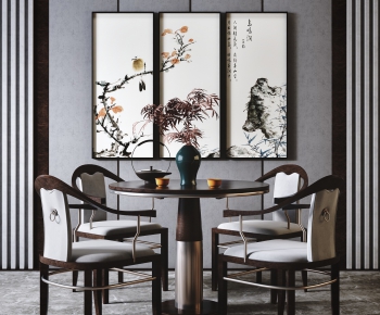 New Chinese Style Dining Table And Chairs-ID:271688631