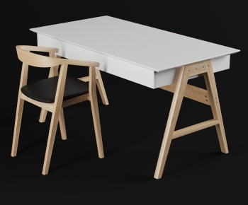 Nordic Style Computer Desk And Chair-ID:531265666
