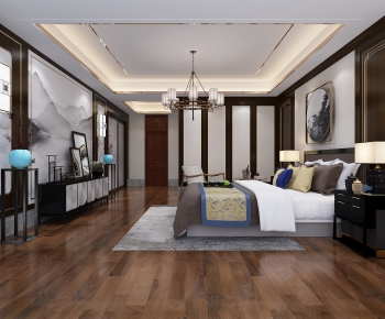 New Chinese Style Bedroom-ID:861278696