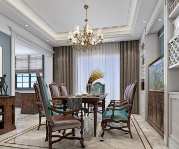 American Style Dining Room-ID:988104183