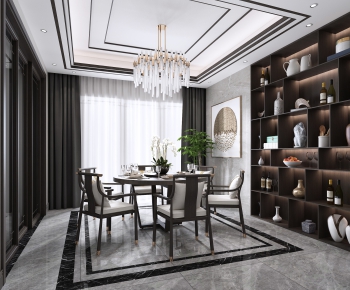 New Chinese Style Dining Room-ID:807366645