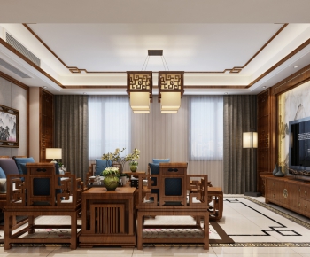 Chinese Style A Living Room-ID:396723288
