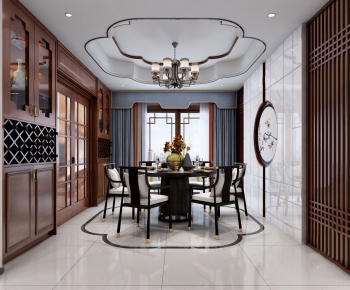 New Chinese Style Dining Room-ID:267082641