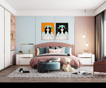 Modern Girl's Room Daughter's Room-ID:889516461