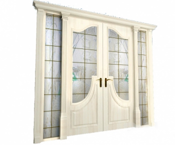 European Style Solid Wood Door-ID:254927839