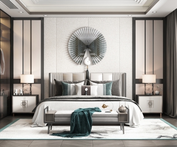 New Chinese Style Bedroom-ID:379267615