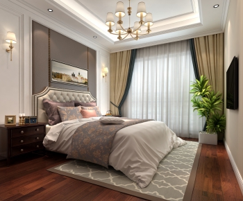 American Style Bedroom-ID:813787896