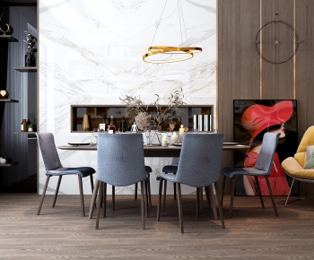 Modern Dining Table And Chairs-ID:776337869