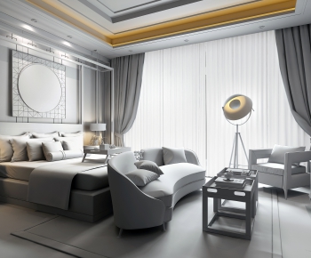 New Chinese Style Bedroom-ID:638982879