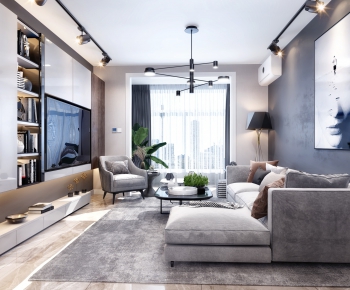 Modern A Living Room-ID:362532796