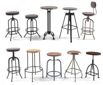 Industrial Style Bar Chair-ID:820200537