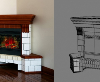 Modern Fireplace-ID:481545819