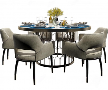 Modern Dining Table And Chairs-ID:841381159