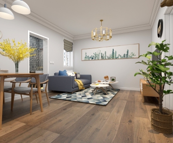 Nordic Style A Living Room-ID:440306486