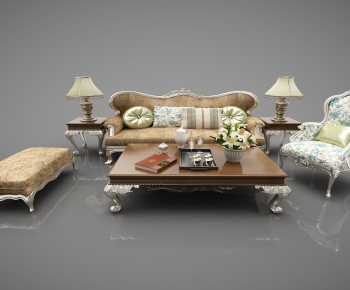 European Style Sofa Combination-ID:458015473