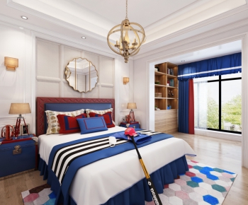 Simple European Style Boy's Room And Son's Room-ID:854469941
