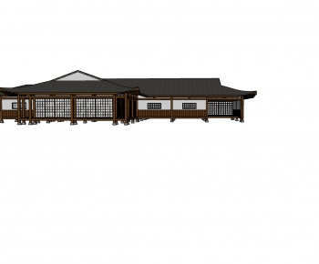 Japanese Style Ancient Architectural Buildings-ID:810064257