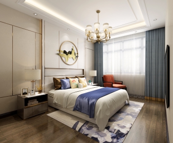 New Chinese Style Bedroom-ID:944103637