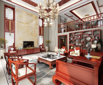 Chinese Style A Living Room-ID:782281499