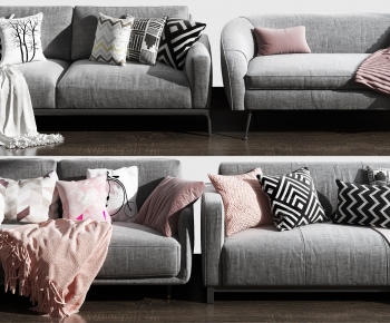 Nordic Style A Sofa For Two-ID:956372151