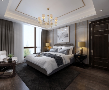 New Chinese Style Bedroom-ID:535614462