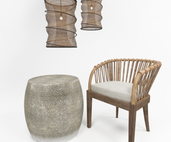 Simple European Style Lounge Chair-ID:127719114