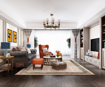 American Style A Living Room-ID:993413561