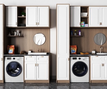 Modern Laundry Cabinet-ID:734405451