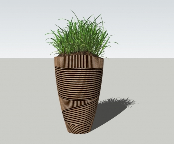 Modern Potted Green Plant-ID:150195935
