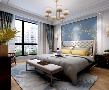 New Chinese Style Bedroom-ID:441962363