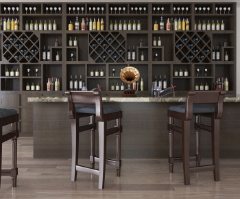 American Style Wine Cabinet-ID:281269536