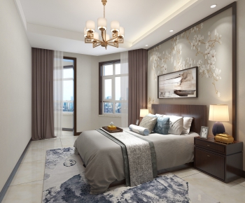 New Chinese Style Bedroom-ID:203957734