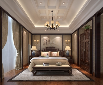 Chinese Style Bedroom-ID:775333242